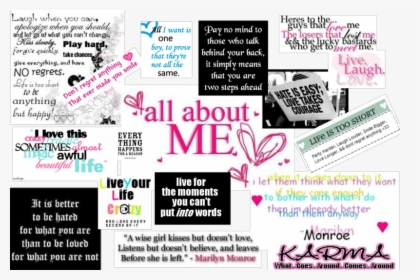 Cute Quotes And Sayings About Me - All About Me Tagalog, HD Png Download, Transparent PNG