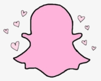 #snap #chat #snapchat #pink #pastel #heart #hearts - Snapchat Tumblr Logo, HD Png Download, Transparent PNG