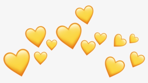 Yellow Heart Crown Png, Transparent Png, Transparent PNG