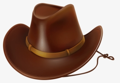 Brown Cowboy Hat Png - Transparent Background Cowboy Hat Clip Art, Png Download, Transparent PNG
