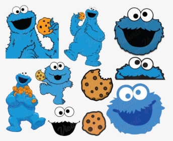 Cookie Monster Download Transparent Png Image - Cookie Monster Face Svg, Png Download, Transparent PNG
