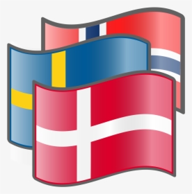 Scandinavia Flags Denmark - Norway Sweden Denmark Flags, HD Png Download, Transparent PNG
