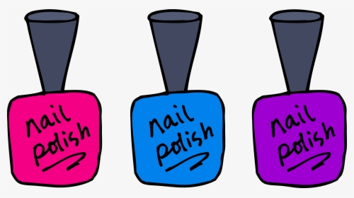 Painted Toes Clip Art - Nail Polish Clipart, HD Png Download, Transparent PNG