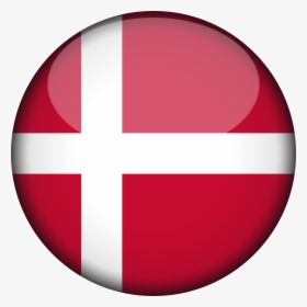 Denmark Flag 3d Round Xl - Transparent Denmark Flag Circle, HD Png Download, Transparent PNG