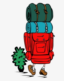 Hiker Vector Animated, HD Png Download, Transparent PNG