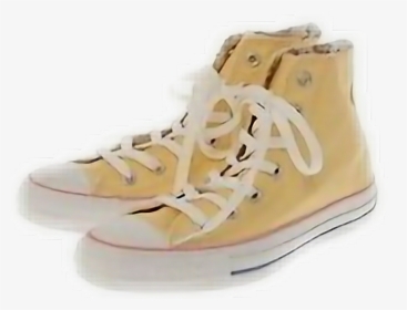#yellow #converse #shoes #clothes #aesthetic #white - Png Aesthetic Yellow Clothes, Transparent Png, Transparent PNG