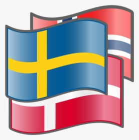 Denmark Sweden Norway Flags, HD Png Download, Transparent PNG