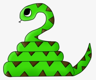Simple Halloween Snake Clipart Image - Transparent Background Snake Clipart, HD Png Download, Transparent PNG