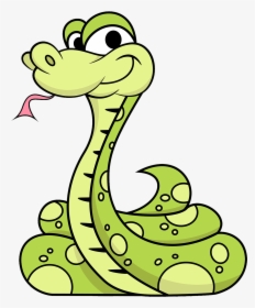Snake Clip Art - Transparent Background Cartoon Snake, HD Png Download, Transparent PNG