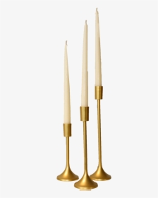 Modern Gold Taper Candlesticks, Tabletop Decor, Decor - Missile, HD Png Download, Transparent PNG