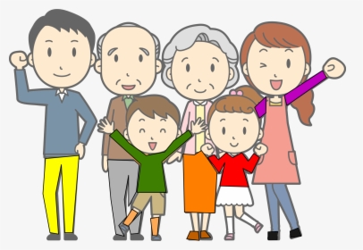 Familie 2b Clipart - Family With Grandparents Clipart, HD Png Download, Transparent PNG
