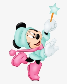 Minnie Mouse Clip Art Free - Mickey And Minnie Winter, HD Png Download, Transparent PNG
