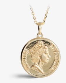 Bermuda Yellow Gold Coin Pendant - Coin Pendant, HD Png Download, Transparent PNG