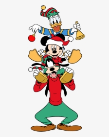 Mickey Goofy Donald Christma, HD Png Download, Transparent PNG