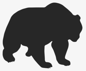Hippopotamus Clip Art American Black Bear Silhouette - Outline Black Bear Silhouette Png, Transparent Png, Transparent PNG