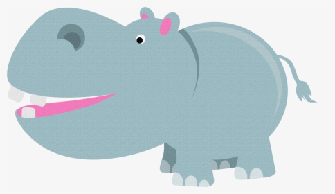 Hippopotamus Clipart Purple Hippo - Hippo Cartoon, HD Png Download, Transparent PNG