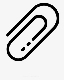 Paperclip Coloring Page - Line Art, HD Png Download, Transparent PNG