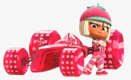 Taffyta Muttonfudge With Her Speedcar - Wreck It Ralph Sugar Rush Taffyta, HD Png Download, Transparent PNG