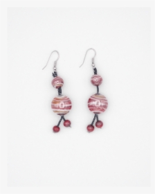 Murano Glass Red And White Drop Earrings - Earrings, HD Png Download, Transparent PNG