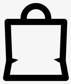 Paper Bag Commercial Tool Outline Symbol - Paper Bag Outline, HD Png Download, Transparent PNG