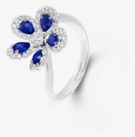 Miss Daisy Blue Sapphire Ring - Engagement Ring, HD Png Download, Transparent PNG