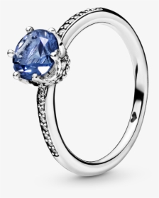 Blue Sparkling Crown Ring Pandora, HD Png Download, Transparent PNG