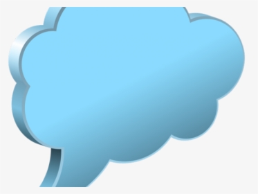 Cloud Server Clipart Clipart Transparent Background - Transparent Png Speech Bubble Blue, Png Download, Transparent PNG
