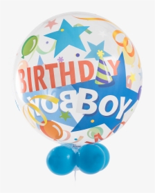 Birthday Boy Party Hat Bubble Balloon With Balloon - Birthday Boy Hat Png, Transparent Png, Transparent PNG