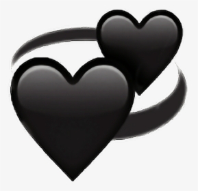 Black Love Heart Followback Followme Png Emoji Iphone - Black Heart Emoji  Png, Transparent Png , Transparent Png Image - PNGitem