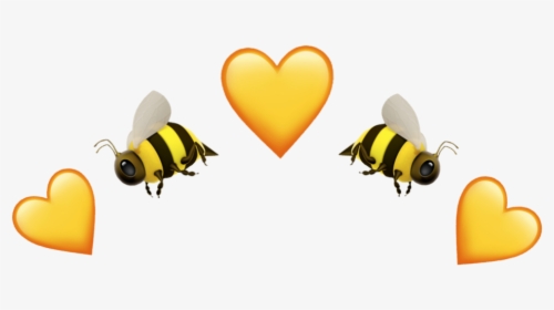 #yellow #emoji #emojis #iphone #heart #amarillo #corazon - Corazon Emojis De Iphone, HD Png Download, Transparent PNG