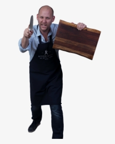 Casey With Chopping Block And Knife - Hardwood, HD Png Download, Transparent PNG