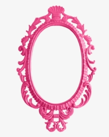 #mirror #paper #sign #pink #pastel #label #tag #banner - Espelho Com Moldura De Plastico, HD Png Download, Transparent PNG