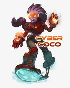 Awesomenauts Characters Cyber Coco, HD Png Download, Transparent PNG