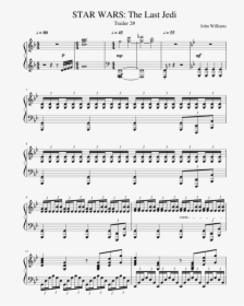 Star Wars, The Last Jedi, Sheet Music, Piano Notes, - Pretty Girl Maggie Lindemann Notes, HD Png Download, Transparent PNG