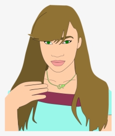 Hairstyle,art,black Hair - Vector Drawing Person, HD Png Download, Transparent PNG