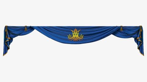 Blue And Gold Curtain Png, Transparent Png, Transparent PNG