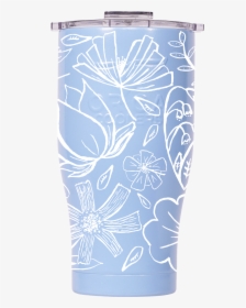 Floral Sketch 27oz Chaser Light Blue/clear - Board Short, HD Png Download, Transparent PNG