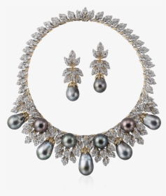 Buccellati - Necklaces - Ghianda Set - Necklaces - High Jewellery Pearl & Diamond Necklace, HD Png Download, Transparent PNG