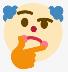 #emojis #meme #dank #clown - Discord Thinking Emoji Png, Transparent Png, Transparent PNG