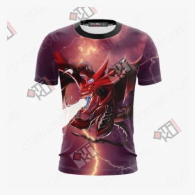 Yu Gi Oh Slifer The Sky Dragon 3d T-shirt - T-shirt, HD Png Download, Transparent PNG