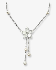 Nicole Barr Designs Sterling Silver Stephanotis Floral - Necklace, HD Png Download, Transparent PNG
