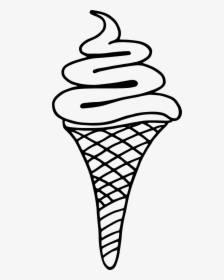 Printable Ice Cream Clipart Black And White, HD Png Download, Transparent PNG
