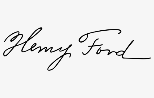Henry Ford Signature, HD Png Download, Transparent PNG