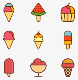 Summertime Cream Icon - Ice Cream Transparent Icons, HD Png Download, Transparent PNG