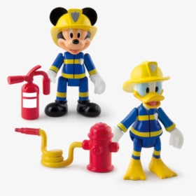 Mickey & Donald To The Rescue 2 Pack Clipart , Png - Mickey Pompier, Transparent Png, Transparent PNG