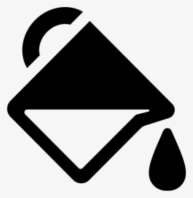 Liquid Drop Falling Of A Cup - Falling Liquid Icon, HD Png Download, Transparent PNG