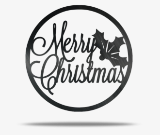 Merry Christmas Circle Steel Wall Sign - Kw Cares, HD Png Download, Transparent PNG