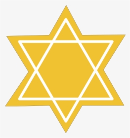 Star Of David, Yellow, Gold - Transparent Yellow Star Of David, HD Png Download, Transparent PNG