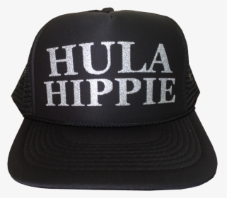 Hula Hippie Black Hat With Silver Glitter - Baseball Cap, HD Png Download, Transparent PNG