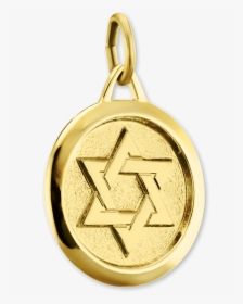 Sterling Silver Star Of David Medallion - Locket, HD Png Download, Transparent PNG